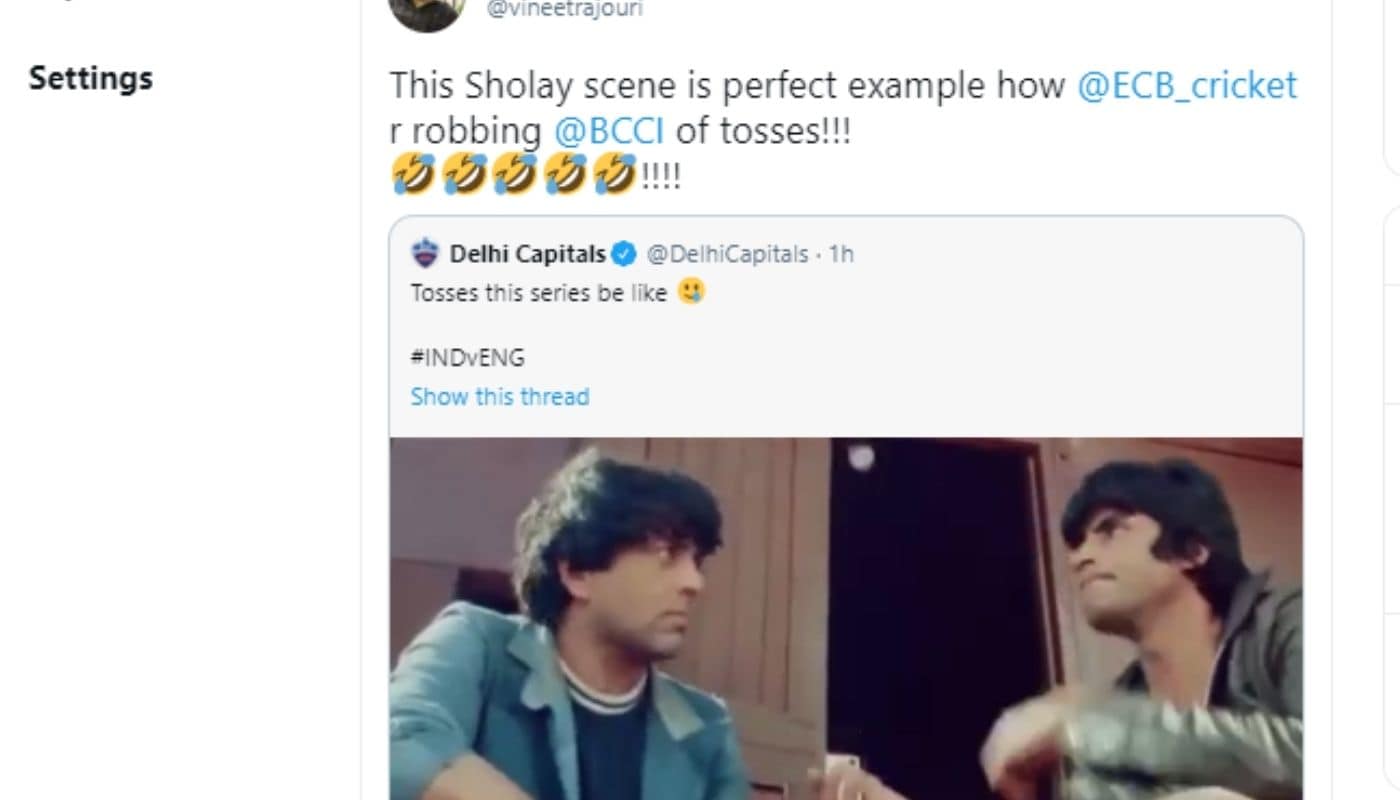 शोले, विराट कोहली, विराट कोहली फिर से टॉस हार गए, शोले ट्रेंडिंग, जोस बटलर, भारत बनाम इंग्लैंड तीसरा वनडे, विराट कोहली, शोले, जोस बटलर, इंग्लैंड 