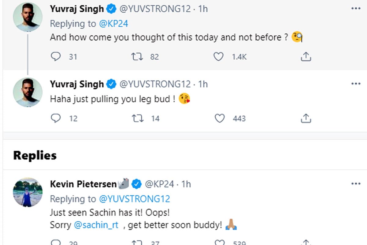 yuvraj singh reply on kevin pietersen tweet