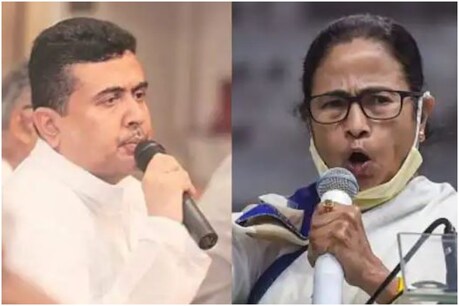 नंदीग्राम सीट से टीएमसी छोड़ भारतीय जनता पार्टी में शामिल हुए सुवेंदु अधिकारी ममता के खिलाफ ताल ठोंक रहे हैं. फाइल फोटो