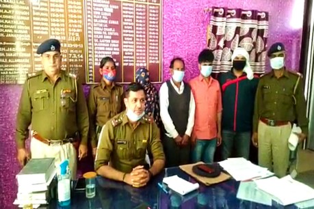नूंप में युवक का गनप्वाइंट में अपहरण करने वाले तीन आरोपियों को पुलिस ने गिरफ्तार किया है.