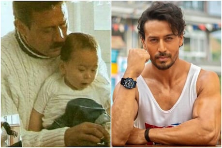 Tiger Shroff with his father Jackie Shroff (Photo courtesy Instagram / tigerjackieshroff / apnabhidu)