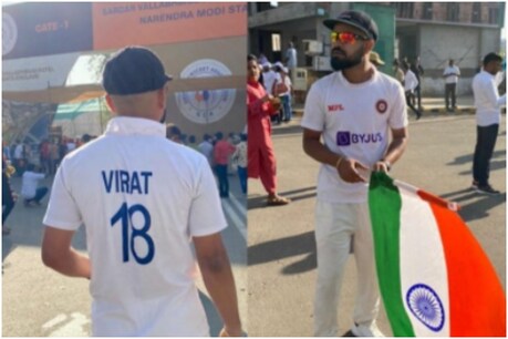 India vs England: भारत और इंग्लैंड के बीच चौथा टेस्ट अहमदाबाद में खेला जा रहा है. (फोटो साभार-@virat_always)