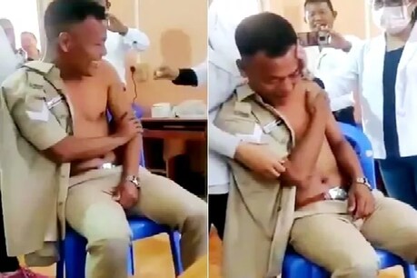 आईपीएस ऑफिसर रुपिन शर्मा (IPS Officer Rupin Sharm) ने इस वीडियो को शेयर किया है. (वीडियो ग्रैव)