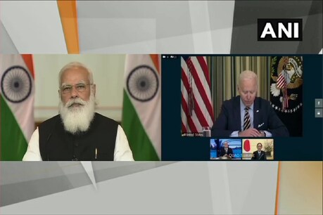 प्रधानमंत्री नरेंद्र मोदी ने अमेरिकी राष्ट्रपति जो बिडेन, ऑस्ट्रेलियाई पीएम स्कॉट मॉरिसन और जापानी पीएम जावेद के साथ पहले क्वाड लीडर्स वर्चुअल समिट में हिस्सा लिया.