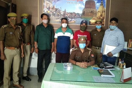 Varanasi News: चाय विक्रेता को गोली मारने के मामले में गिरफ्तार शाजिद, शाहिद और सुखमिंदर.