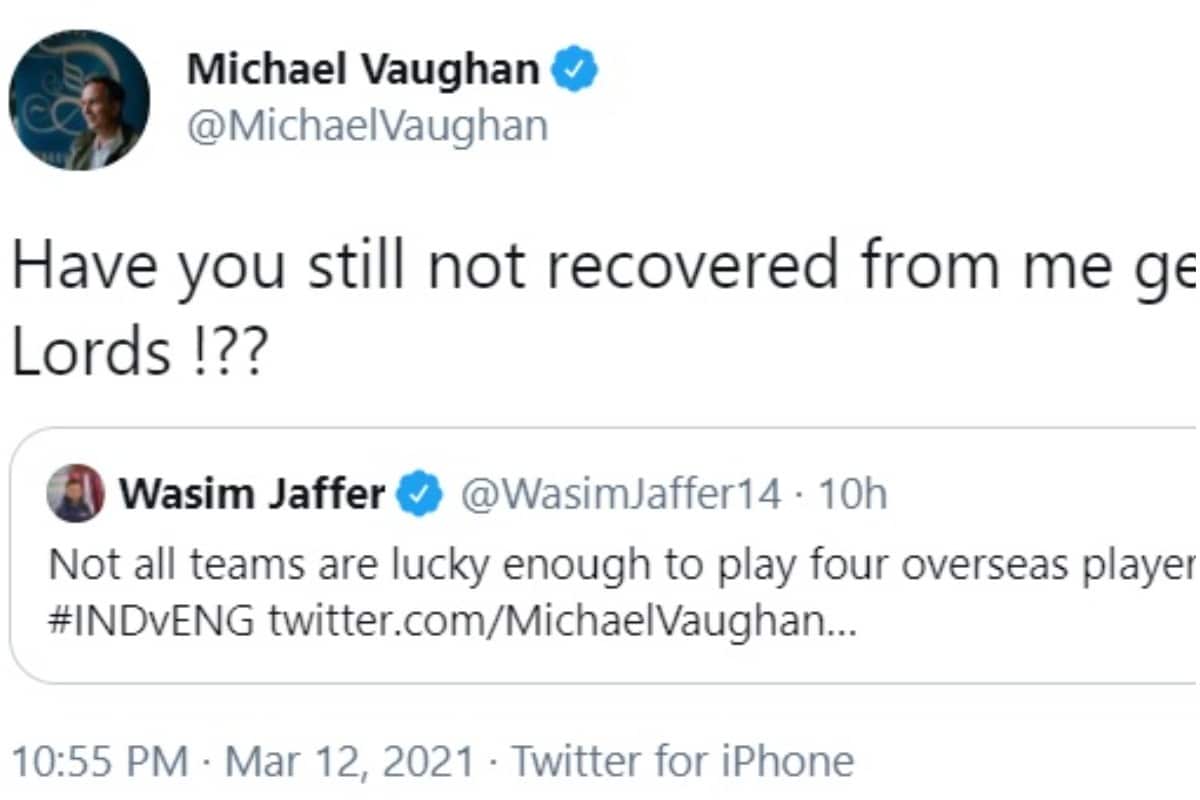 wasim jaffer, michael vaughan, cricket news