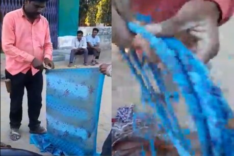 रस्सी बनाने का वीडियो हो रहा है वायरल. (Pic- Twitter)