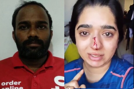 आरोपी डिलीवरी कामराज और हितेशा. (Pic- ANI and Instagram)