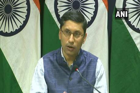 विदेश मंत्रालय के प्रवक्ता अरिंदम बागची. (ANI Tweet/8 April 2021)