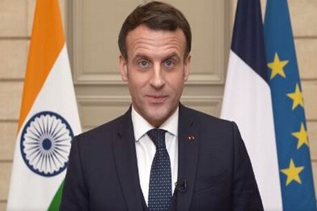 फ्रांस (France) के राष्ट्रपति का संदेश भारत में वहां के राजदूत इमैनुअल लेनाइन ने ट्विटर पर जारी किया. ANI
