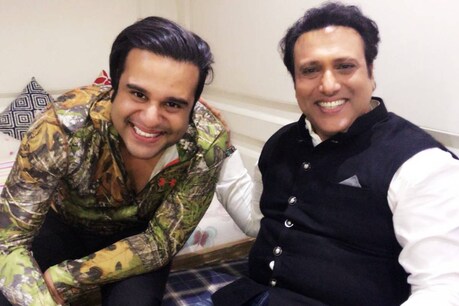 गोविंदा और कृष्णा अभिषेक (फोटो साभार: @govindaahuja21/Twitter)