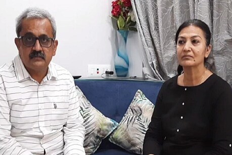ध्येय के माता-पिता दीप्ति बेन और कमलभाई.