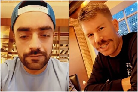 IPL 2021: राशिद खान ने वॉर्नर-विलियमसन के साथ इफ्तारी का वीडियो शेयर किया (Rashid Khan/Instagram)