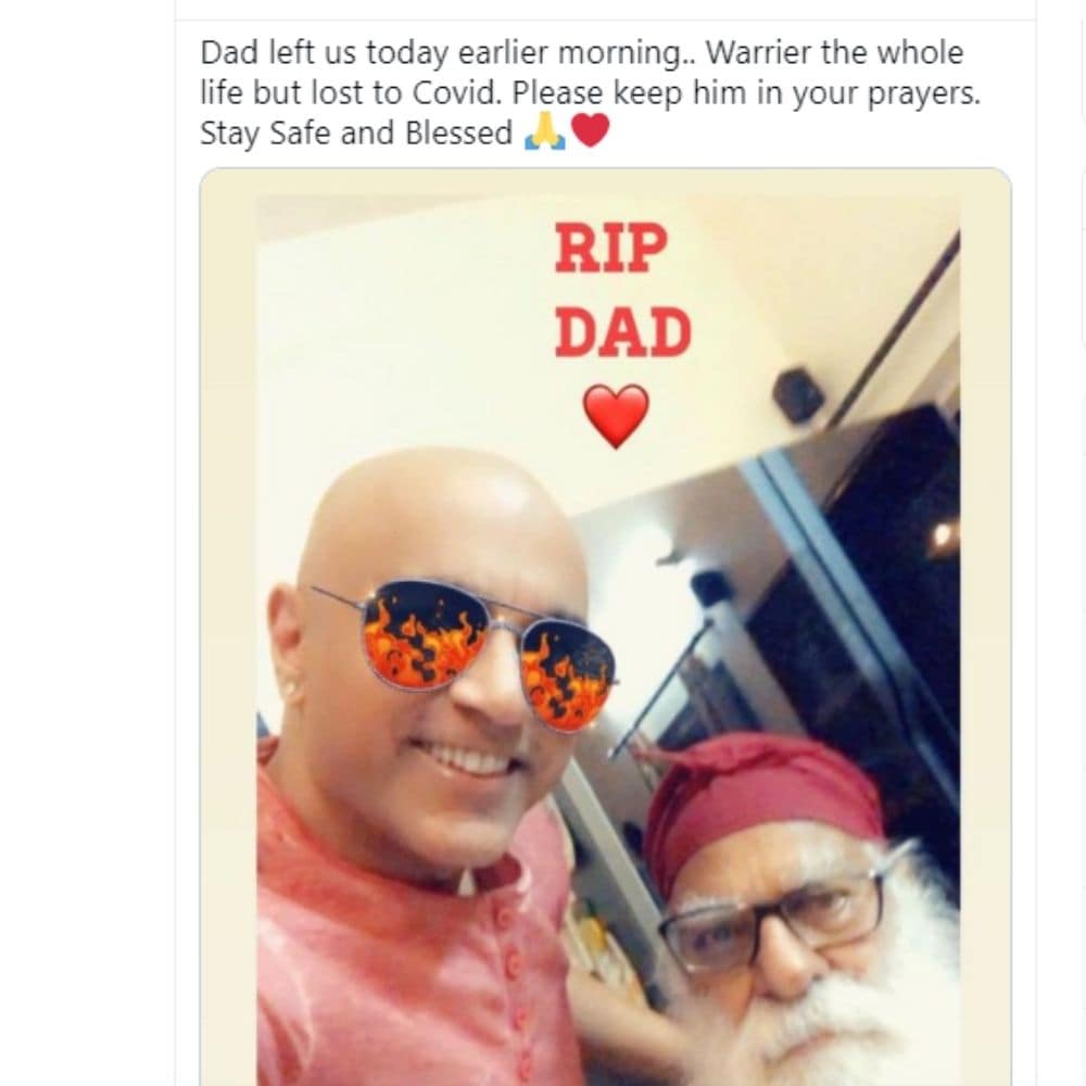 रैपर बाबा सहगल , रैपर बाबा सहगल के पिता का निधन, बाबा सहगल, Baba Sehgal, Baba Sehgal Father Dies, Baba Sehgal father passed away after covid 19 infection, Coronavirus, Social Media, Viral News