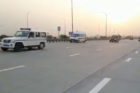 मुख्तार अंसारी का काफिला पहुंचा यूपी.