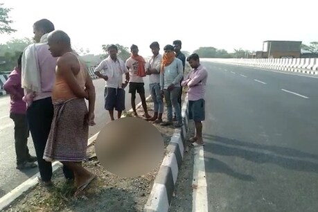 मोहम्मदपुर थाना क्षेत्र के कुशहर गांव के समीप एनएच-27 की घटना.
