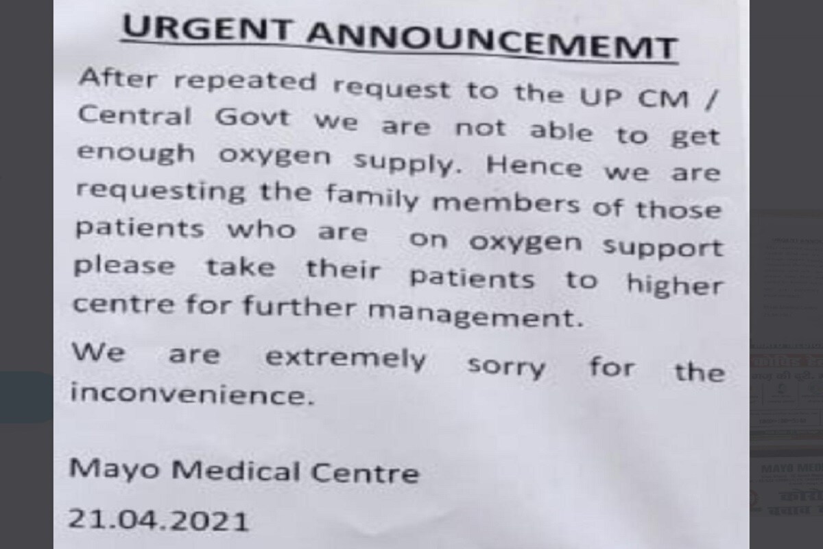 mayo hospital notice