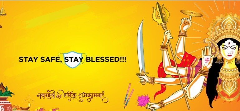चैत्र नवरात्रि की शुभकामनाएं (साभार: shutterstock/New creative ideas)