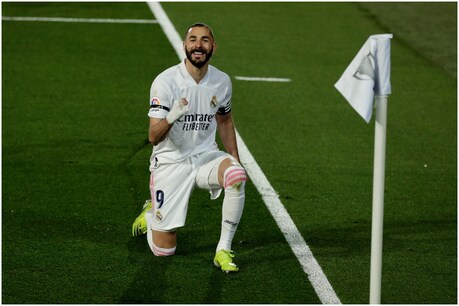 La Liga: करीम बेंजेमा मौजूदा सीजन में 21 गोल कर चुके हैं. (AP)