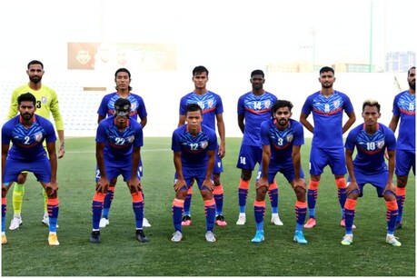 भारतीय फुटबॉल टीम ने 6 में से 3 मैच हारे हैं. (AIFF Twitter)