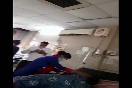 मेरठ मेडिकल कॉलेज में ऑक्सीजन के अभाव में तड़पते दिखे मरीज, वीडियो वायरल