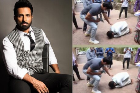 सोनू सूद लोगों का मदद करते हुए. फोटो साभार: @ViralBhayani/SonuSood instagram