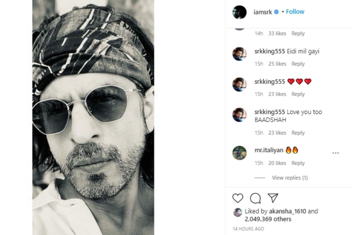 Shah Rukh Khan, Shah Rukh Khan wishes on Eid, Shah Rukh Khan news Photo, Shah Rukh Khan Black and White pic, Shah Rukh Khan Fans Happy to see new pic, Social Media, Viral post, शाहरुख खान , शाहरुख खान फैंस, ईद