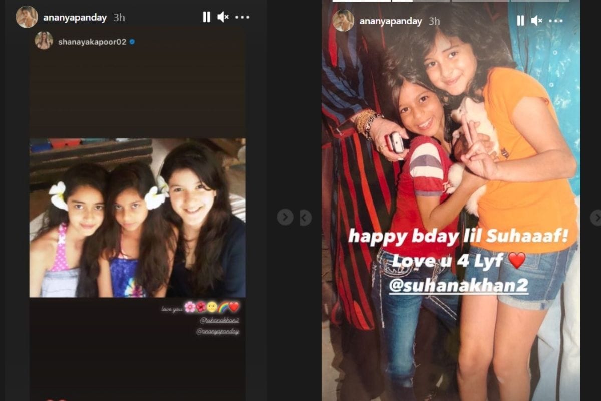 ananya panday, suhana khan, shanaya kapoor