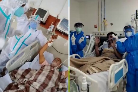 कोरोना महामारी के बीच डॉक्टरों ने मरीजों का हौसला बढ़ाने के लिए किया डांस
