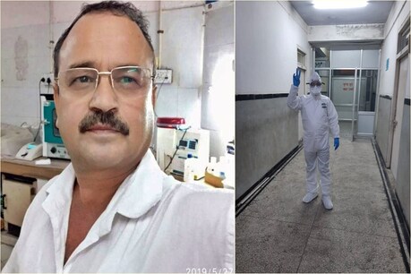 रीजनल अस्पताल ऊना की लेबोरेटरी में सीनियर लैब टेक्नीशियन दिनेश.