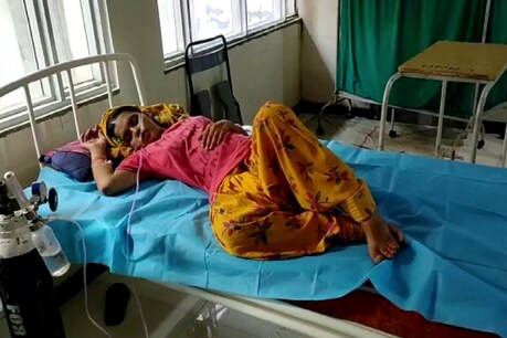 भिवानी के नागरिक अस्पताल में भर्ती है महिला