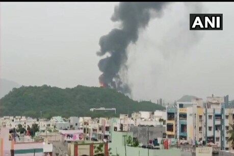 विशाखापत्तनम HPCL प्लांट में लगी आग.
