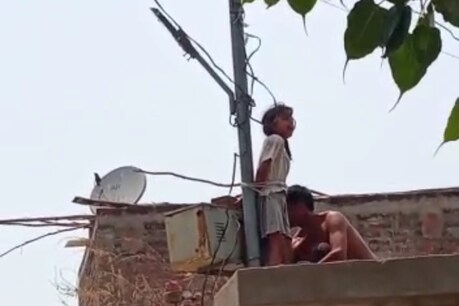 पिता ने बेटी को सोलर पोल से बांधा, दो घंटे धूप में छटपटाती रही.
