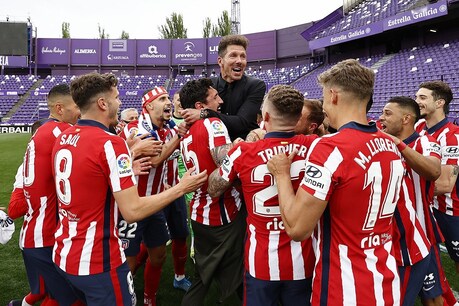 एटलेटिको मैड्रिड ने ला लीगा का खिताब अपने नाम कर लिया (फोटो क्रेडिट: @atletienglish ट्विटर )