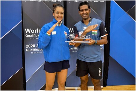 मनिका बत्रा ने इस साल होने वाले टोक्यो ओलिंपिक के सिंगल्स और मिक्स्ड डबल्स दोनों वर्गों के लिए क्वालिफाई किया है. (Manika Batra Twitter)