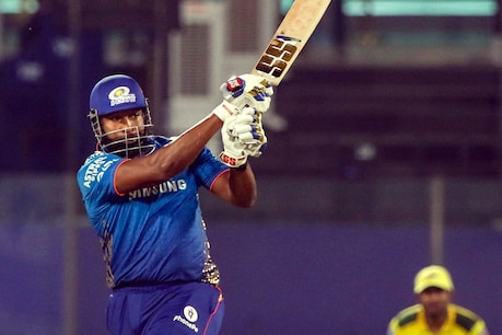 पोलार्ड ने चेन्नई के खिलाफ खेल में 87 रन बनाए और जीत के बाद ही अपराजित रहे। (पीटीआई)
