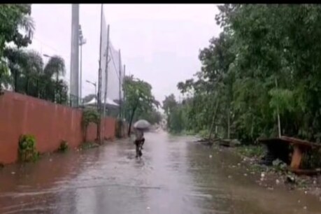 पटना में बारिश से हाल बेहाल.