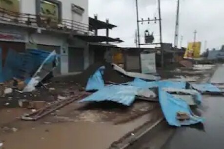 टाउते तूफान ने गुजरात में कहर बरपाया है. (Pic- News18)