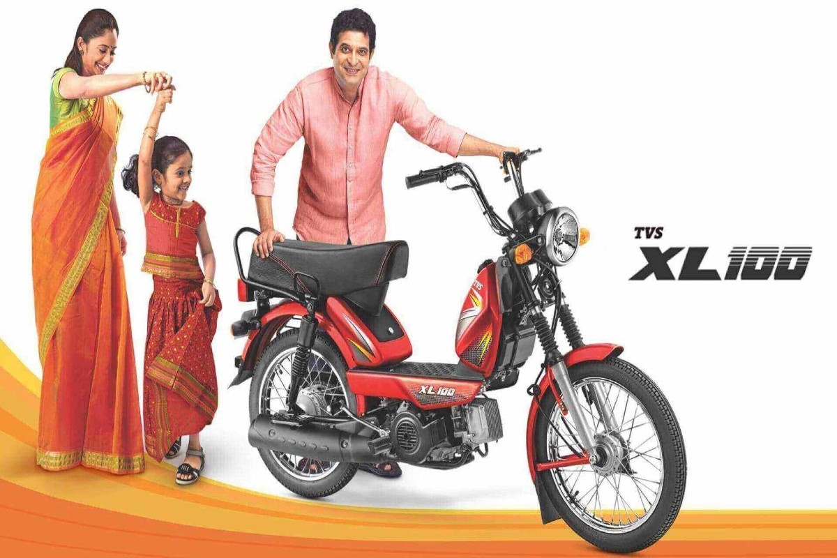 Tvs xl 100 discount self start price