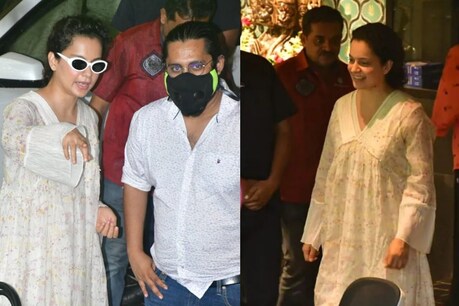 अपने ऑफिस का जायजा लेतीं कंगना रनौत. फोटो साभार- विरल भयानी