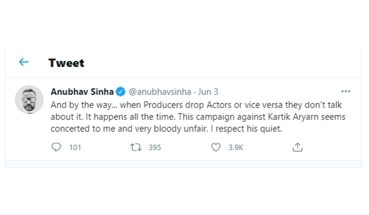 Apurva Asrani Respects Anubhav Sinha For Supporting Kartik Aaryan Recalls His Blog On Sushant 2118