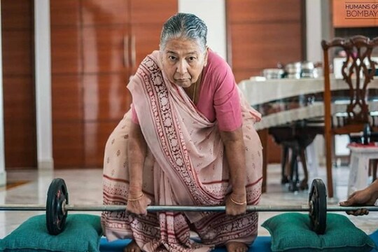 ट्रेनिंग के दौरान वेटलिफ्टर दादी किरण बाई (PC:Chirag Chordia instagram)