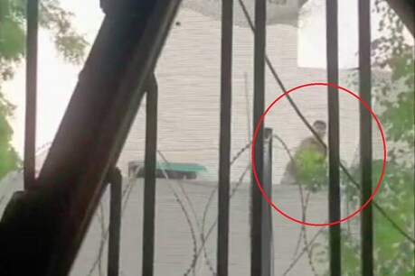 महिला के घर पत्थर फैंकता डॉक्टर