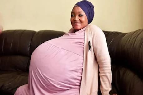 37-year-old Gosiami Dhamara Sithol claimed to have given birth to 10 children on 7 June. (AP)