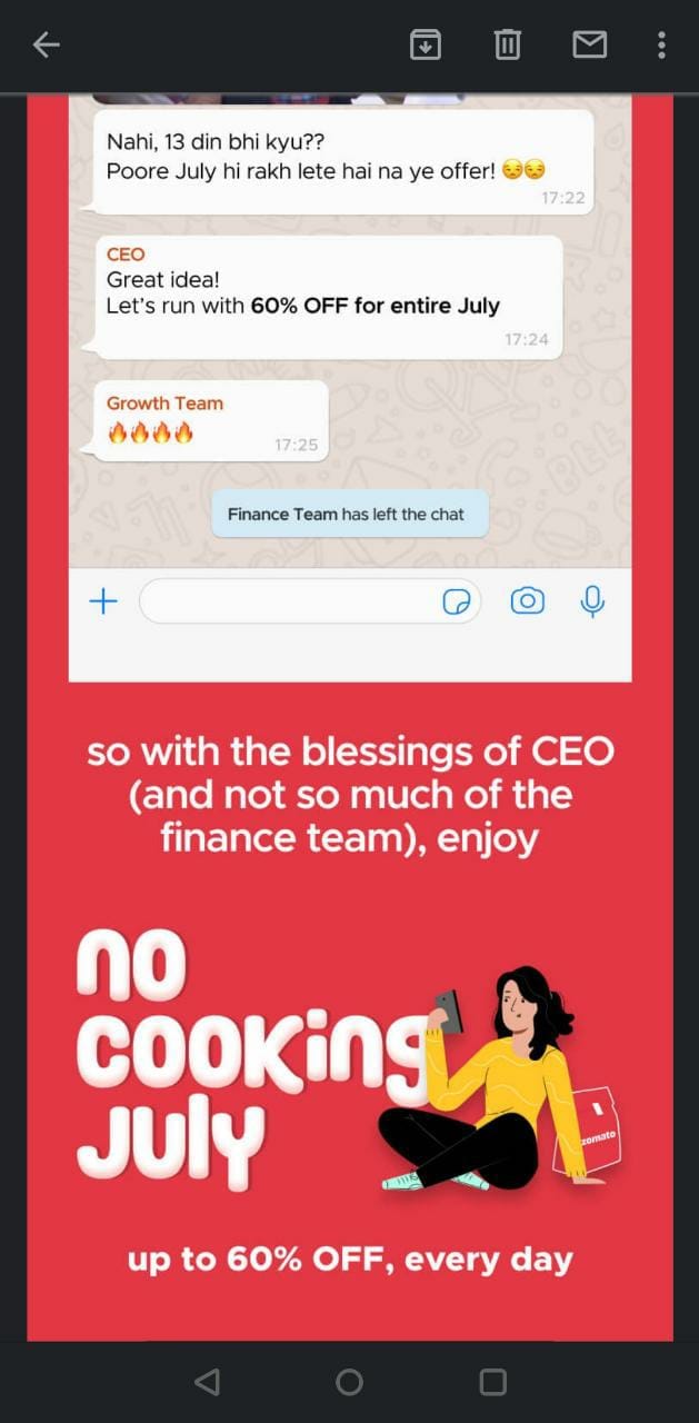 Zomato Chat Leaked: Zomato's Private WhatsApp Chat Was Leaked, Group