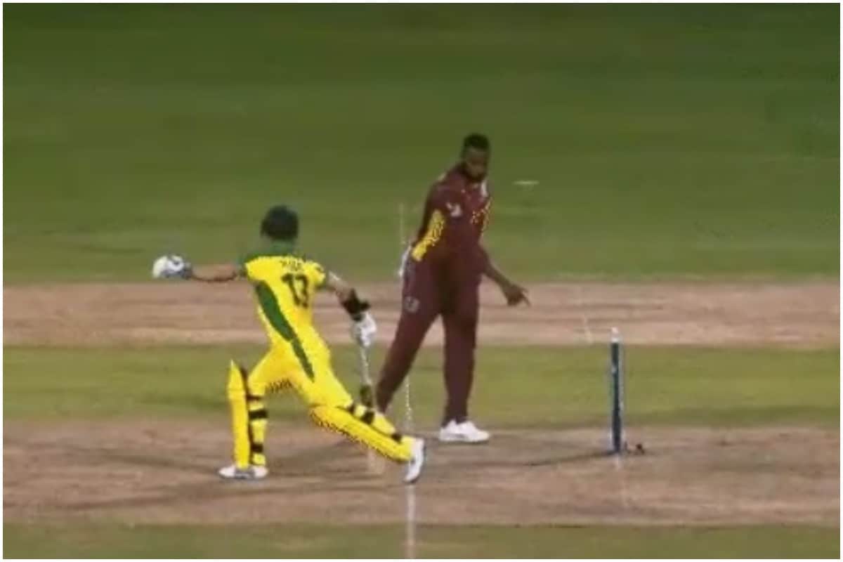 WI vs AUS: 'ऑफ स्पिनर' कायरान पोलार्ड ने मैदान पर दी ऑस्ट्रेलियाई खिलाड़ी को चेतावनी, वीडियो हुआ वायरल