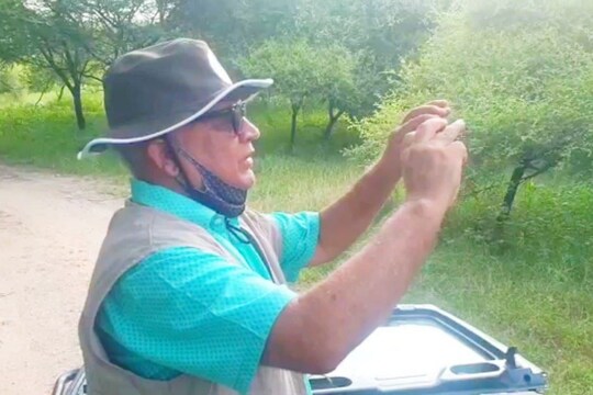 झालाना लेपर्ड सफारी पहुंचे मुख्य सचिव 