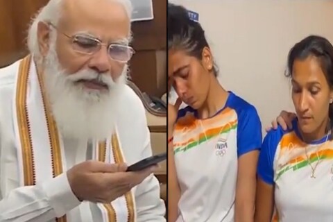 प्रधानमंत्री नरेंद्र मोदी ने टोक्यो ओलंपिक में शामिल हुई महिला हॉकी टीम से फोन पर बात की (वीडियो ग्रैब- ani)