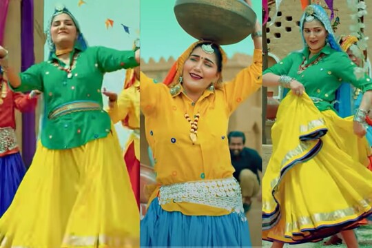सपना चौधरी का नया म्यूजिक वीडियो चर्चा में छाया हुआ है.(फोटो साभारः यूट्यूबः VATS RECORDS)