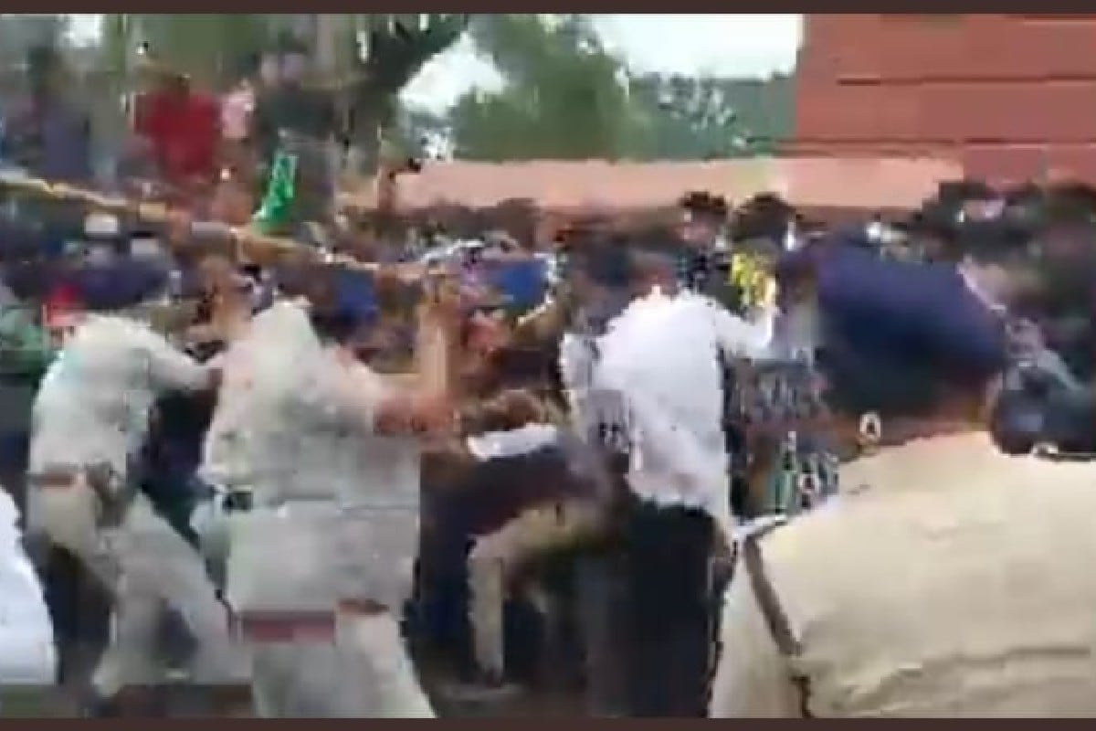 movement in Bhopal Police first cracked down on angry unemployed youth– News18 Hindi